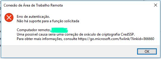 Correção de Oráculo Criptografia CredSSP